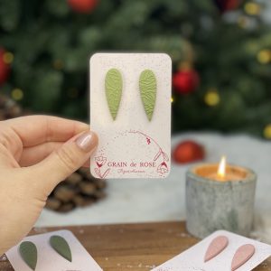 Puces - Feuilles - Vert mousse clair - Collection de Noël
