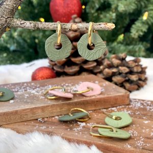 Pampilles "Empreinte" - Forme Donnuts - Trois coloris disponibles