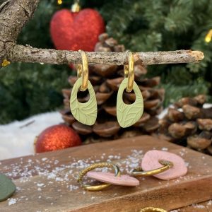 Mini Pampilles "Empreinte" - Forme Goutte - Trois coloris disponibles