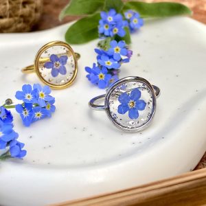 Bague - Forget-me-not - Myosotis 💙- Argentée