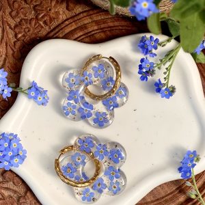 Maxi Pampilles Fleurs - Forget-me-not - Myosotis 💙 (Dorées)