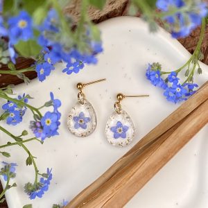 Boucles - Léonie - Forget-me-not - Myosotis - En doré 💙