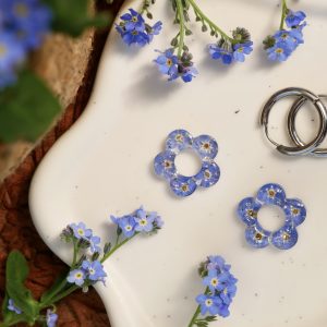 Pampilles Fleurs - Forget-me-not - Myosotis 💙 (Argentées)