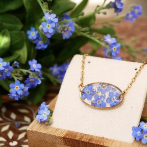 Bracelet - Forget-me-not - Myosotis 💙 (Doré)